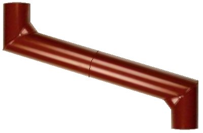 Al RAL 3016 S-koleno Ø100