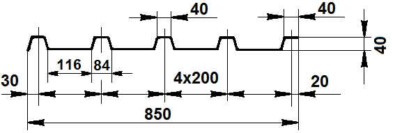 Profilovaný KOB plech KOB 1004